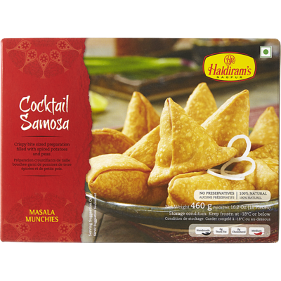 Haldiram Cocktail Samosa 460 g, $1.19/100g