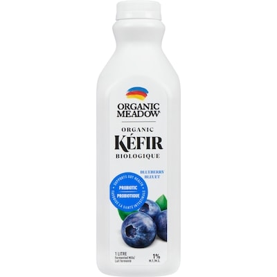 Organic Meadow Kéfir aux bleuets 1 l, 0,85 $/100ml