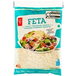President's Choice Shredded Feta Cheese 300 g, $1.66/100g