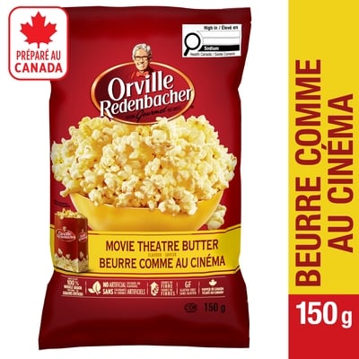 Orville Popcorn, Movie Theatre Butter, Ready to Eat 150 g, $3.00/100g