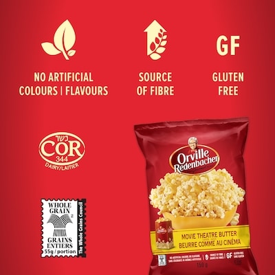 Popcorn, Movie Theatre Butter, Ready to Eat