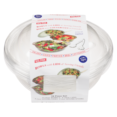 Hypax Salad Bowls with Lids 1 ea, $17.99/1ea
