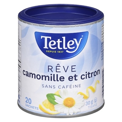 Tetley Tisane Rêve camomille et citron 20 ea, 0,20 $/1ch