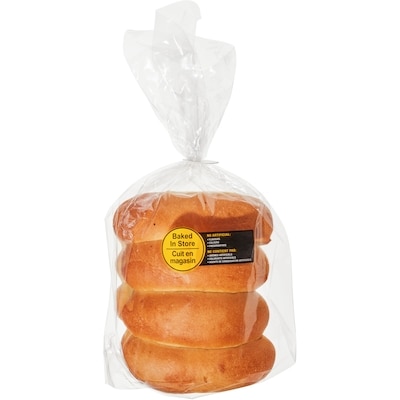 null Pains à hotdog jumbo, paquet de 8 520 g, 0,67 $/100g