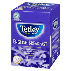 Tetley English Breakfast Tea - 60 ea | Zehrs