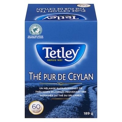 Tetley Thé pur de Ceylan 60 ea, 0,12 $/1ch