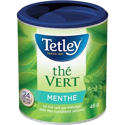 Tetley Thé vert à la menthe 24 ea, 0,21 $/1ch