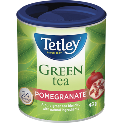 Tetley Pomegranate Green Specialty Tea    24 ea, $0.21/1ea