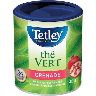 Tetley Thé vert à la grenade 24 ea, 0,23 $/1ch