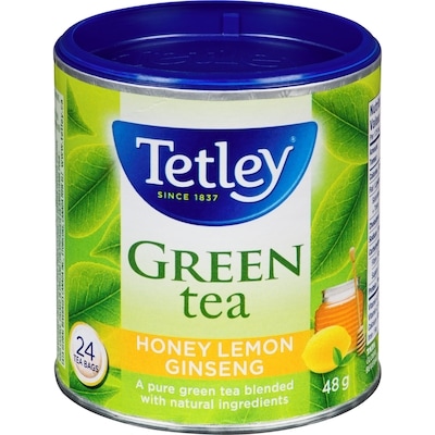 Tetley Tea, Honey Lemon Ginseng Green Specialty   24 ea, $0.19/1ea