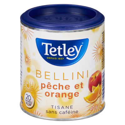 Tetley Tisane Bellini à la pêche et à l’orange 20 ea, 0,20 $/1ch