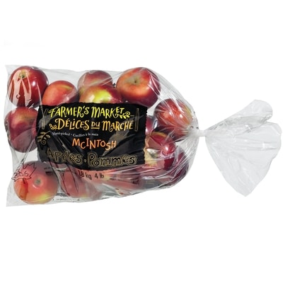 Farmer's Market McIntosh Apples, 4 lb Bag 1.81 kg, $0.44/100g