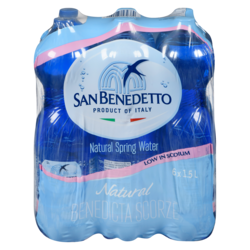 San Benedetto Spring Water, Case 6x1.5 l, $0.17/100ml