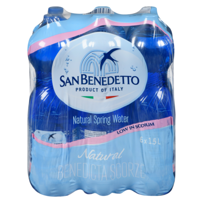 San Benedetto Spring Water, Case 6x1.5 l, $0.17/100ml