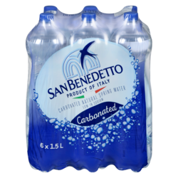 San Benedetto Carbonated Water, Case 6x1.5 l, $0.17/100ml