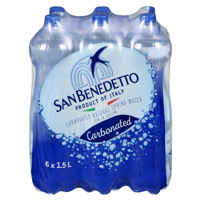 San Benedetto Carbonated Water, Case 6x1.5 l, $0.17/100ml