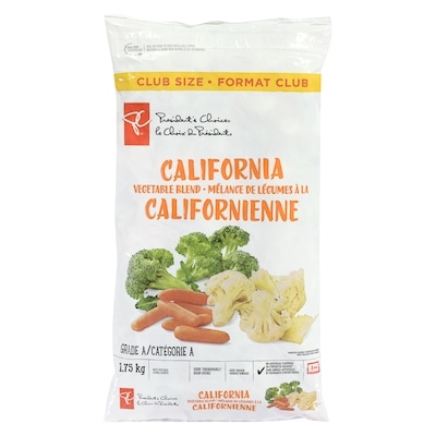 President's Choice California Vegetable Blend 1.75 kg, $0.63/100g
