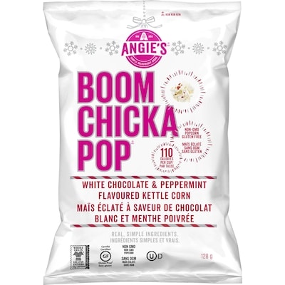 Angie's Boom Chicka Pop Holiday White Chocolate Drizzle 128 g, $4.29/100g