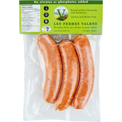 null Valens Sausage, 25% Lower Sodium $33.05/1kg $15.00/1lb