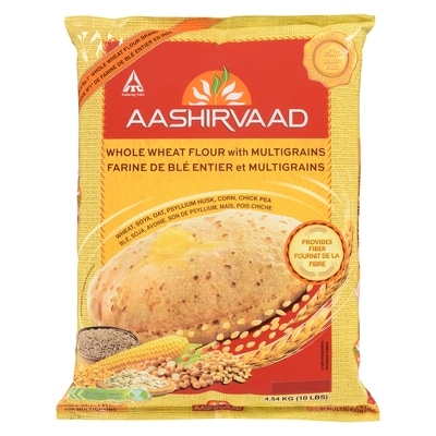 Aashirvaad Multigrain Atta 4.55 kg, $0.35/100g