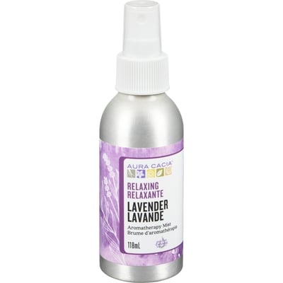 Aura Cacia Brume aromathérapie lavande 118 ml, 8,89 $/100ml
