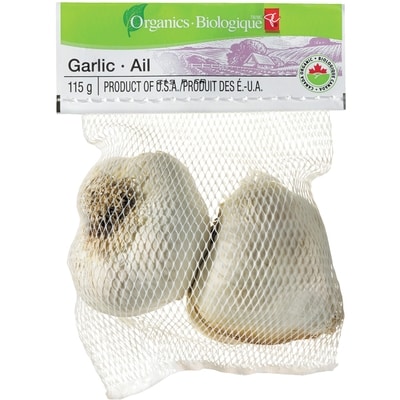 PC Organics Organic Garlic 115 g, $3.48/100g