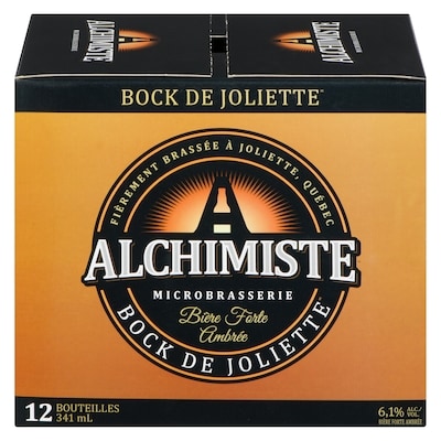 null Alchimiste Microbrasserie Bière Forte Ambrée Bock de Joliette (Pièce d’identité requise au moment du ramassage) 12x341.0 ml, 0,42 $/100ml