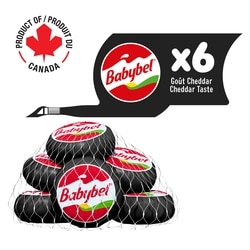 Babybel Cheddar Taste Cheese Snacks 6P 120 g, $5.24/100g