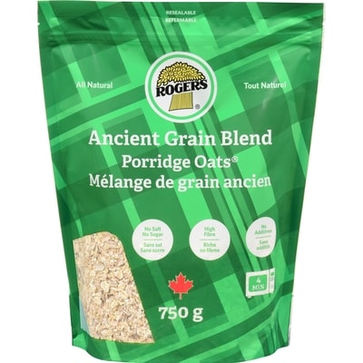 Rogers Gros flocons avoine grains anciens 750 g, 0,80 $/100g
