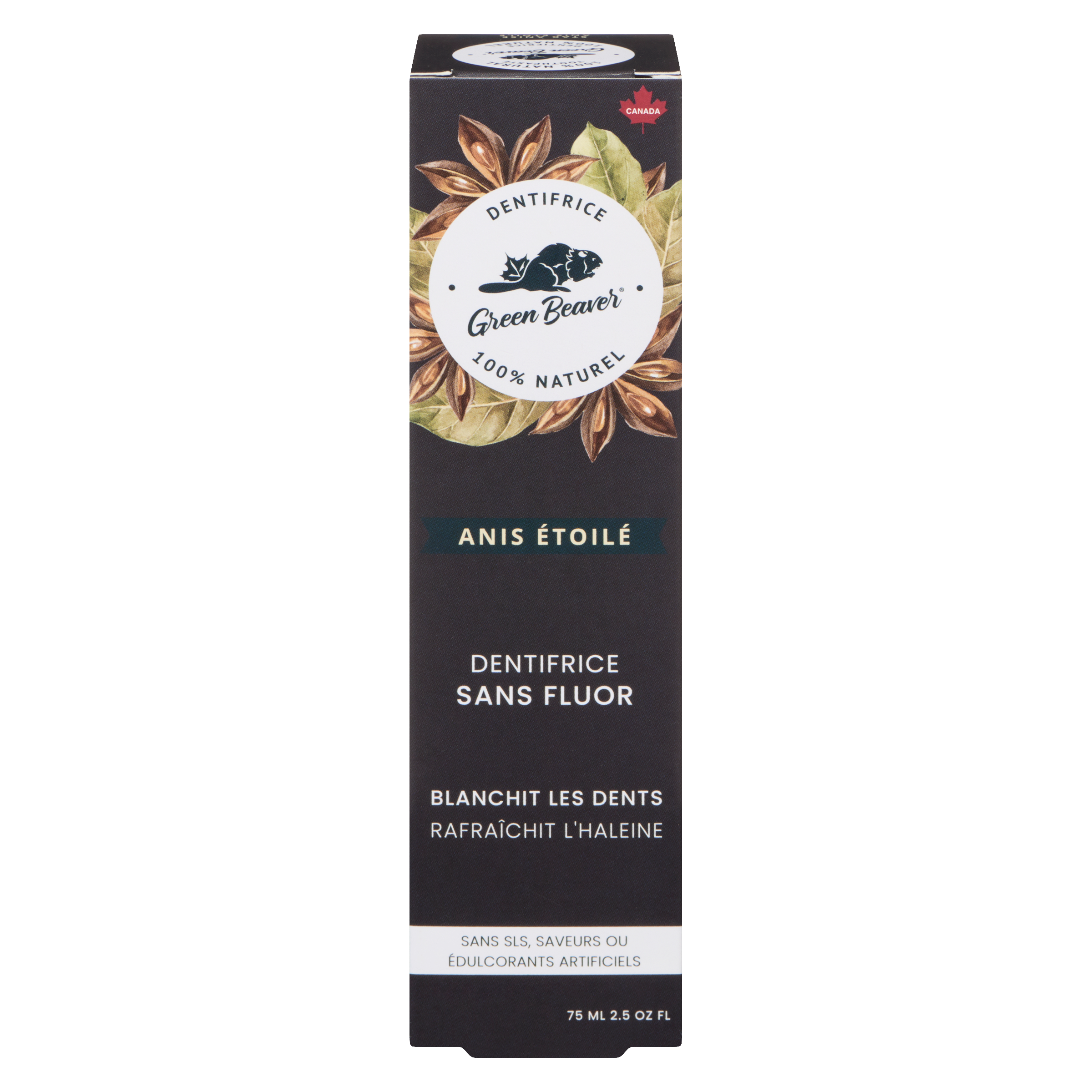 Green Beaver Jr Dentifrice à l’anis étoilé 75 ml, 8,65 $/100ml