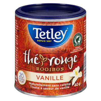 Tetley Thé Rooibos à la vanille 20 ea, 0,22 $/1ch