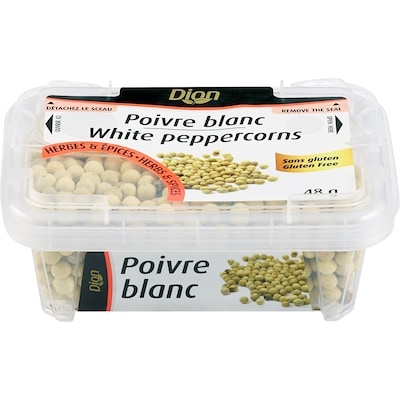Dion Poivre blanc 48 g, 7,90 $/100g