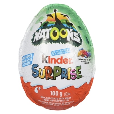 Kinder SURPRISE, Milk Chocolate Egg with Toy, Easter Egg. Classic Edition, Large Gift 100 g, $8.00/100g