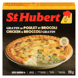 St Hubert Gratin au poulet et brocoli 715 g, 0,98 $/100g
