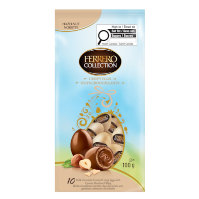 Ferrero COLLECTION Eggs, Hazelnut Milk Chocolate, Creamy Hazelnut Filling, 10 Chocolates 100 g, $5.50/100g