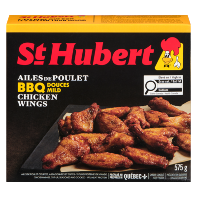 St Hubert Ailes de poulet, BBQ 575 g, 2,96 $/100g