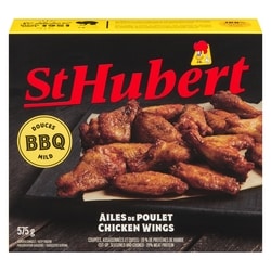 St Hubert Ailes de poulet, BBQ 575 g, 2,96 $/100g
