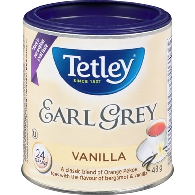 Tetley Earl Grey Vanilla Specialty Cannister Pack 24 ea, $0.23/1ea