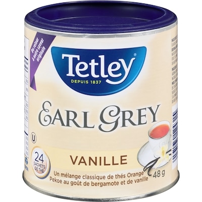 Tetley Thé Earl Grey à la vanille 24 ea, 0,23 $/1ch