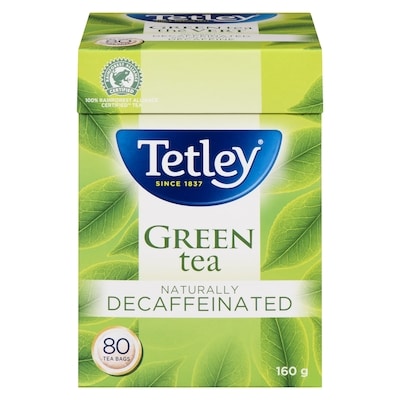 Tetley Green Tea The Vert Naturellement Decafeine    80 ea, $0.12/1ea