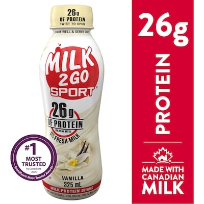 Milk 2 Go Vanilla Milk Protein Shake 325 ml, $0.86/100ml