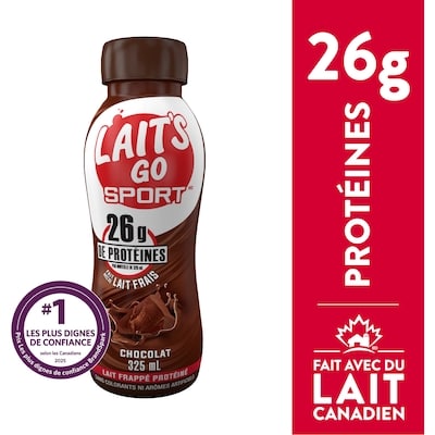 Milk 2 Go Lait Frappé Protéiné au chocolat 325 ml, 0,86 $/100ml