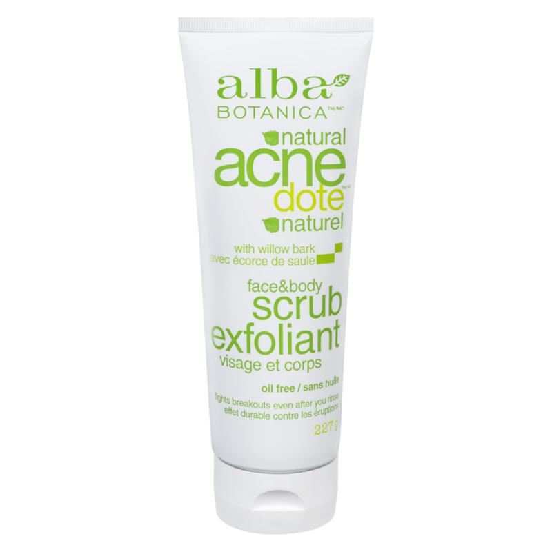 Face & Body Scrub with willow bark extract