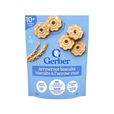 Nestlé Gerber Arrowroot Biscuits, For Babies 10 Months & Up 155 g, $2.25/100g
