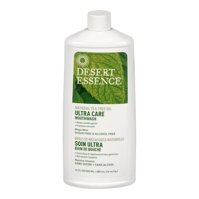 Desert Essence Natural Tea Tree Oil Ultra Care Mouthwash 473 ml, $2.11/100ml