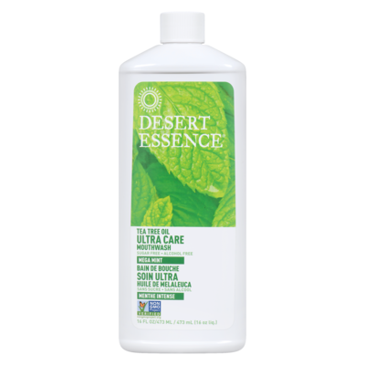 Desert Essence Huile de melaleuca naturelle soin ultra bain de bouche 473 ml, 2,11 $/100ml