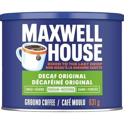 Maxwell House Decaffeinated Ground Coffee 631 g, $2.85/100g