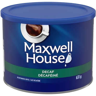 Maxwell House Café Moulu Décaféiné, Boîte 631 g, 2,85 $/100g