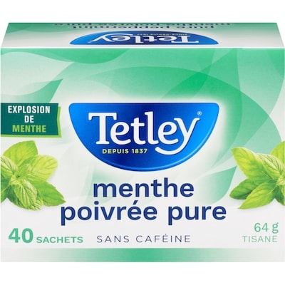 Tetley Tisane à la menthe poivrée pure 40 ea, 0,21 $/1ch