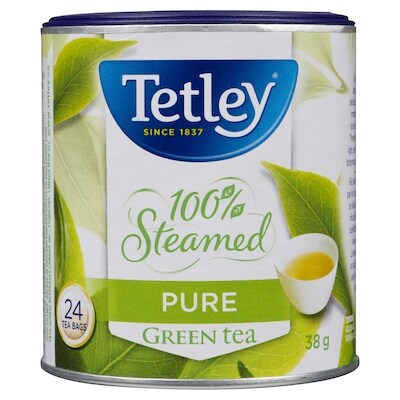 Tetley 100% Steamed Green Tea, Pure 24 ea, $0.21/1ea